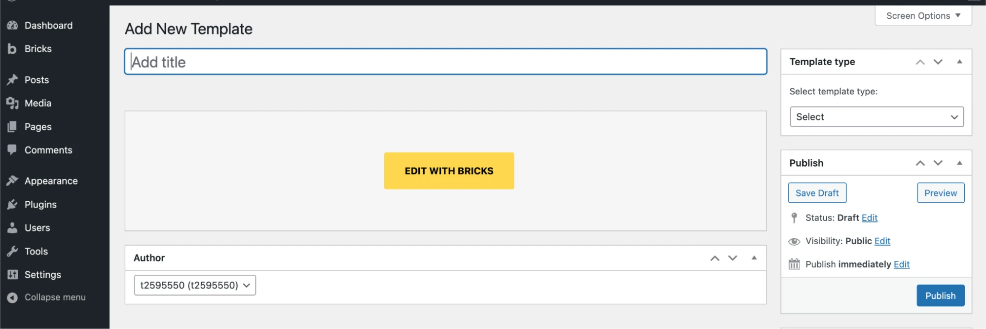Bricks Builder Web Design, detail view