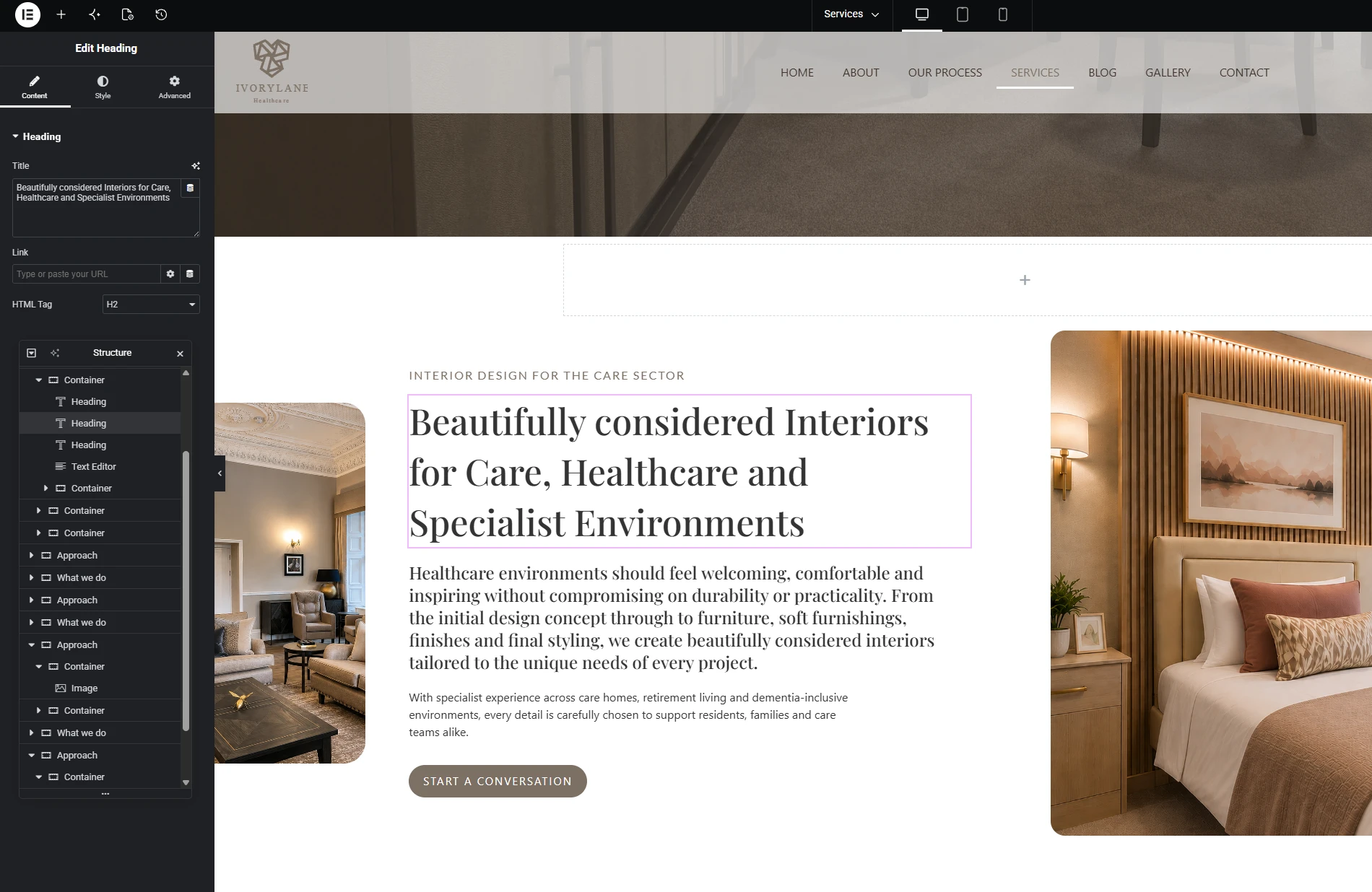 Website Design design work